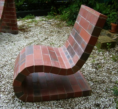 Peter Lange's Brick Chair (Image from Masterworks Gallery)